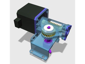 motore passo a dell'ingranaggio vite di funzionamento della valvola dell'aria macchine utensili aria condizionata riduttore passo-passo la 3d print model - Mito3D