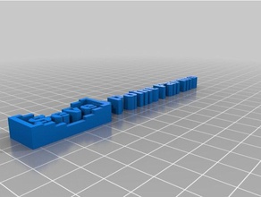 meine angepasste Projekt Typenschild generator openscad lernen kundengebundene 3d print model - Mito3D