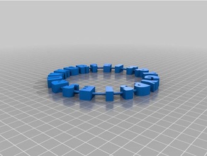 palindromo gingillo segni e loghi gli zingari l'infermiera openscad anello inutile 3d print model - Mito3D