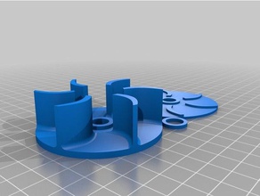 lathe coolant pump impeller parts centrifugal 3d print model - Mito3D