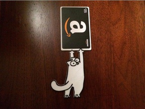 simon gato del titular de la tarjeta regalo Arte en 2d 3d print model - Mito3D