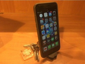 mini apple stand key fashion keychain phone 3d print model - Mito3D