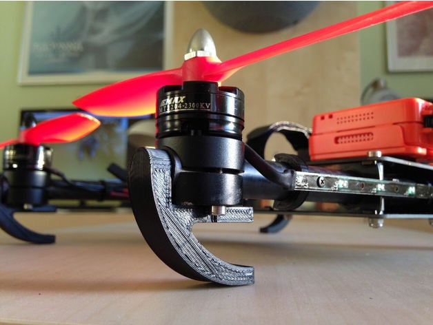 versacopter quadcopter iniş takımları r c araçlar multicopter bacaklar v2 3D print model - Mito3D