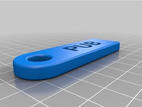 pub key chain accessories customized 3d print model - Mito3D
