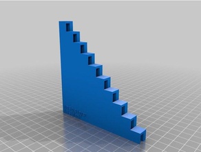 my customized surface test temp calibration stairs 3d printing tests 3d print model - Mito3D