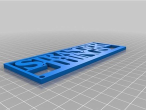 garip şeyler Anahtarlık 3d print model - Mito3D