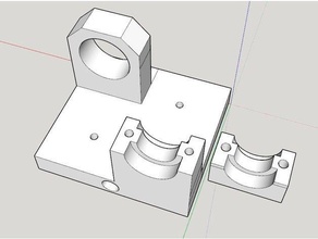 soporte extrusor v6 con sensor capacitivo para prusai3 steel 3d printer extruders 3d print model - Mito3D