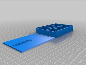 multi box slide lid text organization customized 3d print model - Mito3D