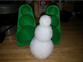 snowman mold toys & games toy 3d print model - Mito3D