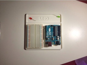 arduino uno Tablett - Elektronik Steckbrett tinkercad 3d print model - Mito3D