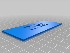 mon nom personnalisé de la plaque les signes et logos 3d print model - Mito3D