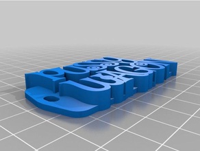 p wagon keychains customized 3d print model - Mito3D