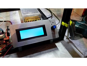 smart lcd 2004 vetrina Stampante 3d parti caso casi display visualizza stand grafico a supporto monte reprap 3d print model - Mito3D