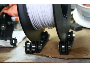 filamento alloggiamento del rullo stand cuscinetti 608z doppio Stampante 3d accessori bobina di titolare roller spool porta 3d print model - Mito3D