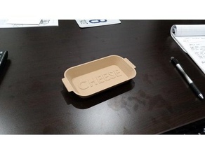 küçük peynir tepsisi mutfak ve yemek gıda server masa üstü 3d print model - Mito3D