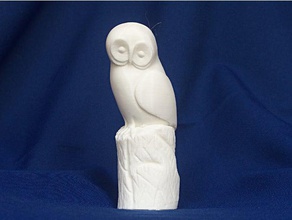 jean gordon's carvings owl stump scans & replicas einscan-s gordon prusa original i3 mk2 scanmanster plus simplify 3d 3d print model - Mito3D