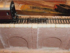 oo h0 wall cappings stone models 00 trains ho train model building 3d print model - Mito3D