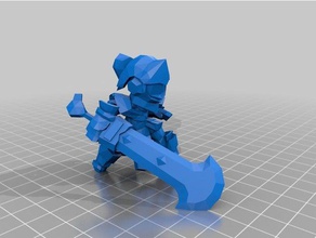spiral knight modello di robot in miniatura knights videogame 3d print model - Mito3D