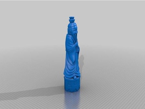 jean gordon's carvings chinaman scans & replicas einscan-s gordon prusa original i3 mk2 scanmanster plus simplify3d 3d print model - Mito3D