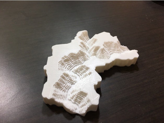 canyon des gorges du paysage L'impression 3d 3D print model - Mito3D