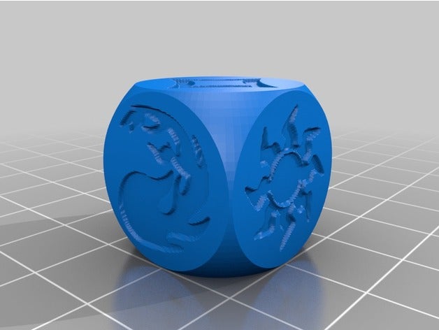 mtg mana dadi i nero blu incolore su misura morire gioco di verde magia la raccolta rosso carte collezionabili bianco 3D print model - Mito3D