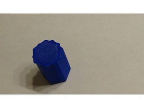 small hex box lose fitting lid containers 3d print model - Mito3D