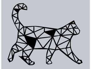 kedi hayvanlar 2d hayvan modeli 3d print model - Mito3D