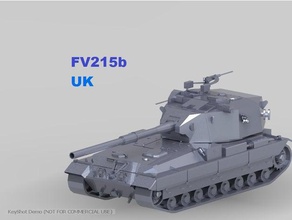 fv215b tank vehicles world tanks 3d print model - Mito3D