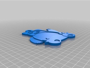 snorlax keychain 3d printing 3d print model - Mito3D