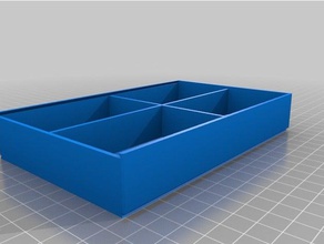 empilhável multi caixa de 160x100 organização personalizado 3d print model - Mito3D