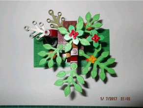lego compatibile foglie costruzione di giocattoli compatibili natura albero 3d print model - Mito3D