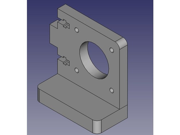 zonestar lowered y motor holder 3d printer parts p802 mount 3D print model - Mito3D