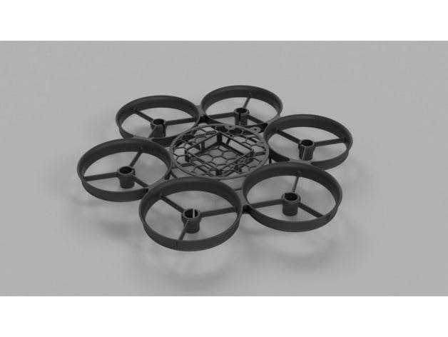 hexawoop r c veículos escovado motor quad hexacopter tinywoop woop 3D print model - Mito3D