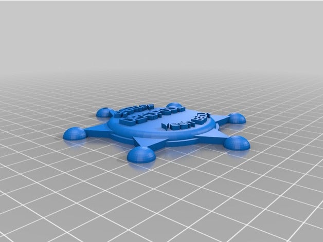 meine angepasste sheriff-Abzeichen mehr v2-4 Requisiten kundengebundene 3D print model - Mito3D
