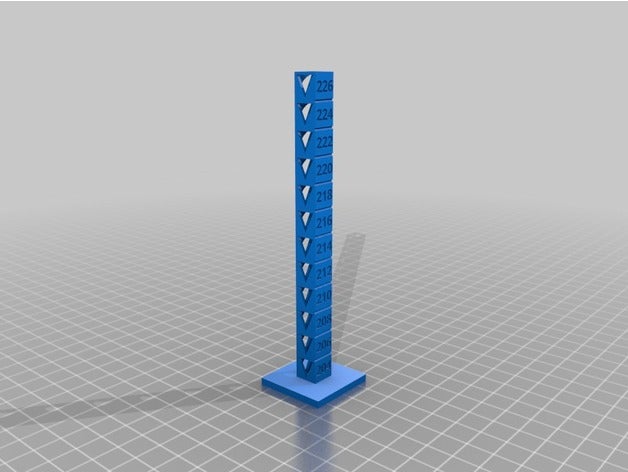 calibration tower 204-226 3d printing tests customized 3D print model - Mito3D