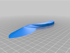 butterknife modern tasarım ev gereçleri tereyağı jel bıçak fıstık ezmesi gizli 3d print model - Mito3D