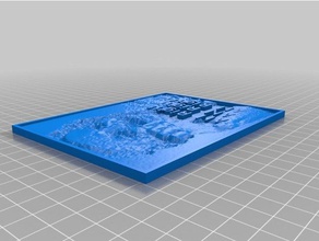 matthew mcconaughey litho 2d-Kunst kundengebundene 3d print model - Mito3D