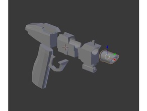 blaster pistol props 3d print model - Mito3D