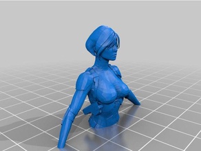 domino bust people 3d print model - Mito3D