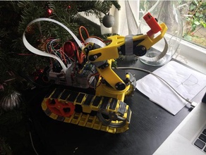 trackbot computer vision übungen in der Robotik opencv Roboter tankbot 3d print model - Mito3D