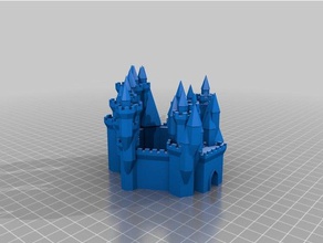 weiß quene Burg Gebäude & Strukturen kundengebundene 3d print model - Mito3D