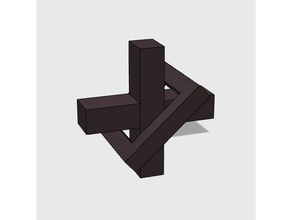 puzzle di piazza i Puzzle 3d illusione logica ottica 3d print model - Mito3D