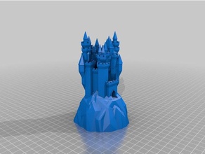 elsa ' s castle Gebäude & Strukturen kundengebundene 3d print model - Mito3D