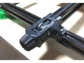 tronxy x3 y-belt tensioner front 3d printer parts 2020 belt idig3d y-belt-holder y tension 3d print model - Mito3D