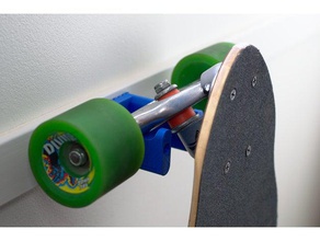 longboard de montaje en pared deporte y al aire libre colgador el monte la 3d print model - Mito3D