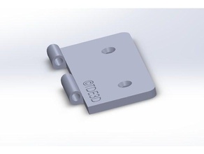 bisagra plana apertura hasta 90 hige 3d print model - Mito3D
