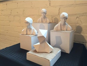 kübizm kafaları heykeller sanat kübist yok baş tarama 3d print model - Mito3D