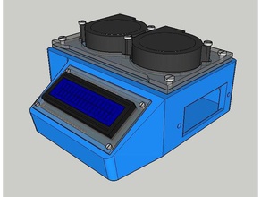 wip laptop hot air extractor computer 3d printer arduino cooling fan heat lasercut 3d print model - Mito3D
