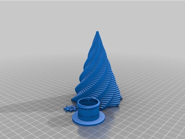 christmas tree lamp decor led 3D print model - Mito3D