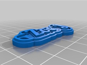 zoe j keychains customized 3d print model - Mito3D